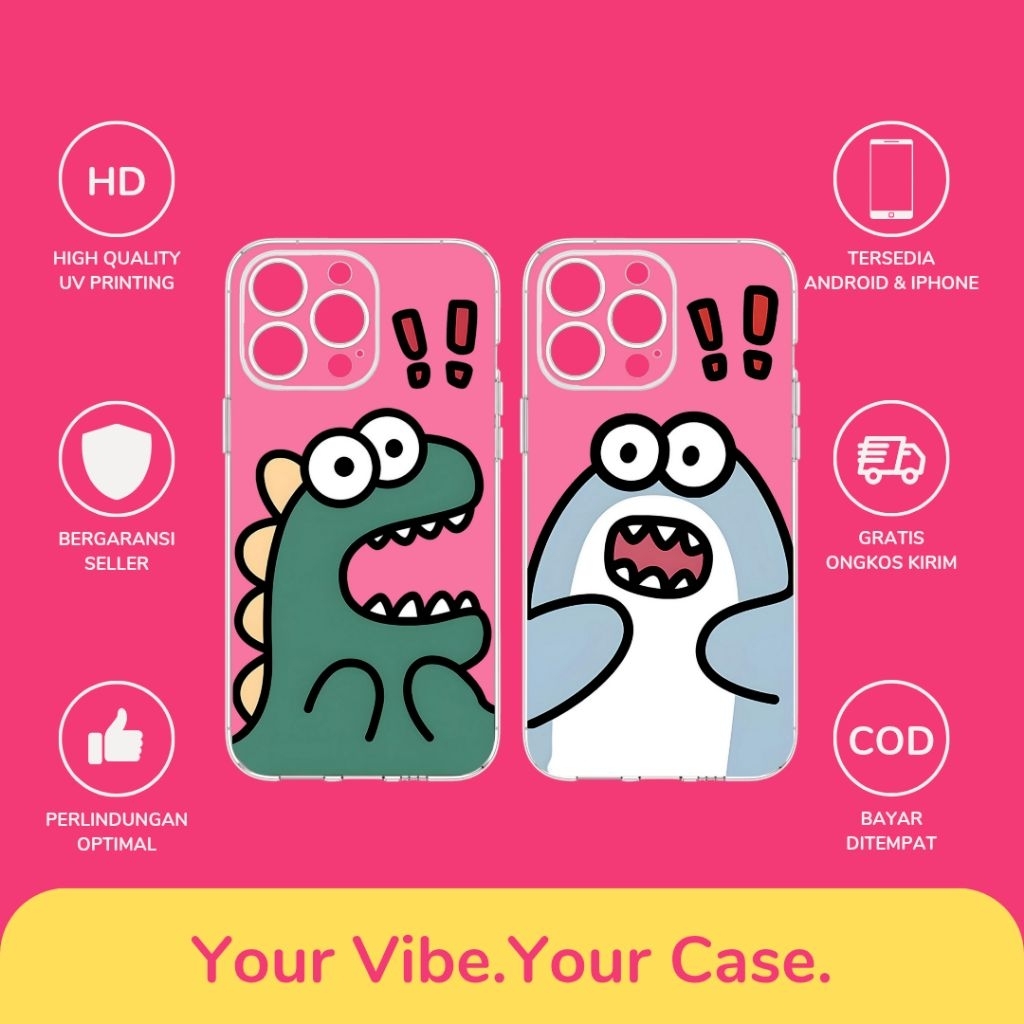 Custom Case Desain Couple All Type Hp Android & iPhone Bahan Silikon