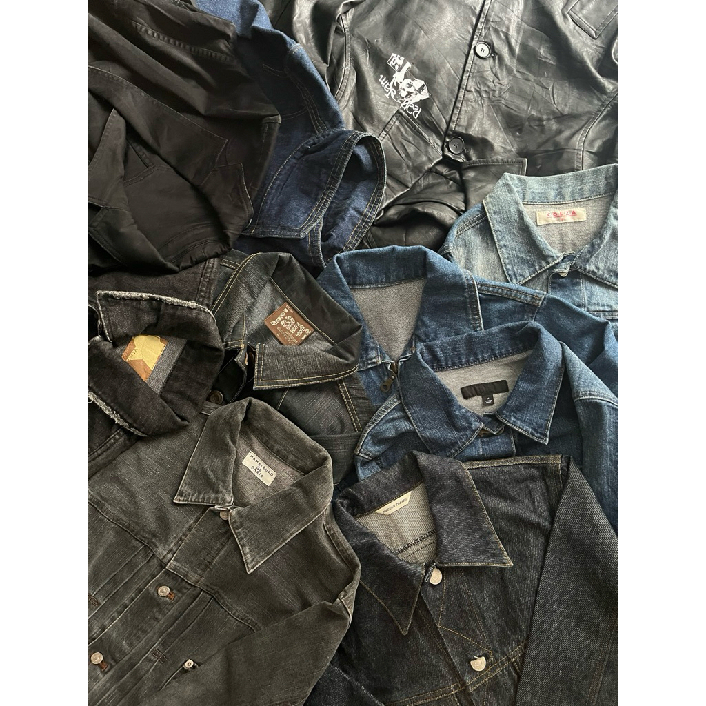 TruckerDenimJacket+LeatherJacket