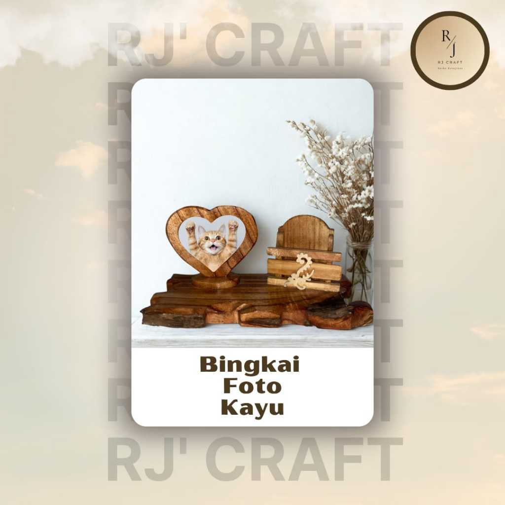 RJ CRAFT - Bingkai Foto Kayu