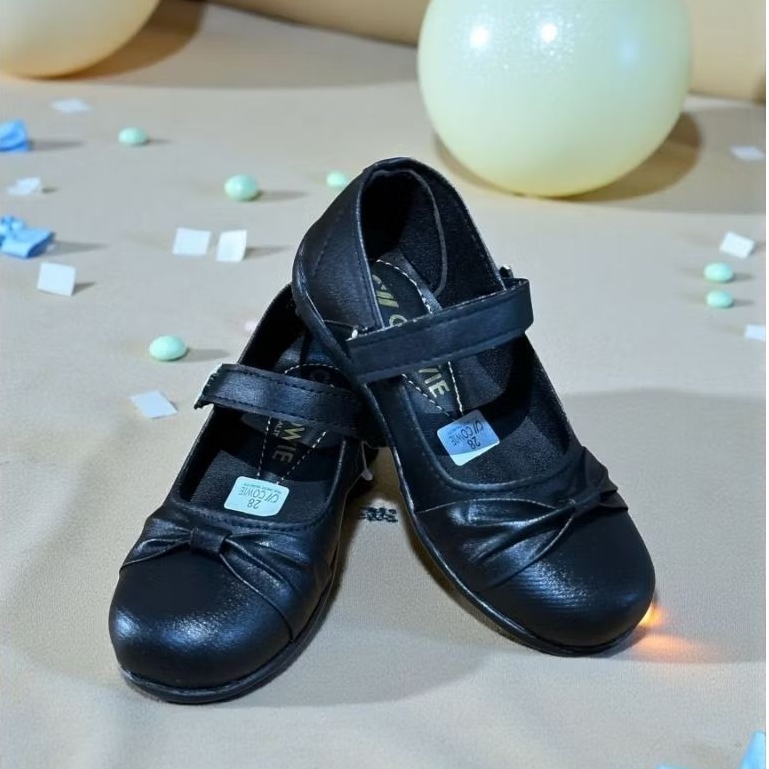 Sepatu Cowie Pantofel Anak - Sepatu Pantofel Anak Perempuan - Sepatu Hitam Anak Sekolah