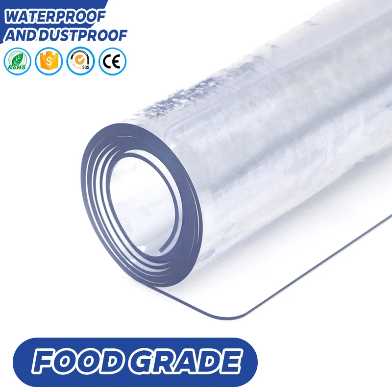 Planet CO I Plastik PVC Transparan Lembaran Tebal 0,5mm 1mm 3mm Ukuran Fleksibel Mika Plastik Pvc Le