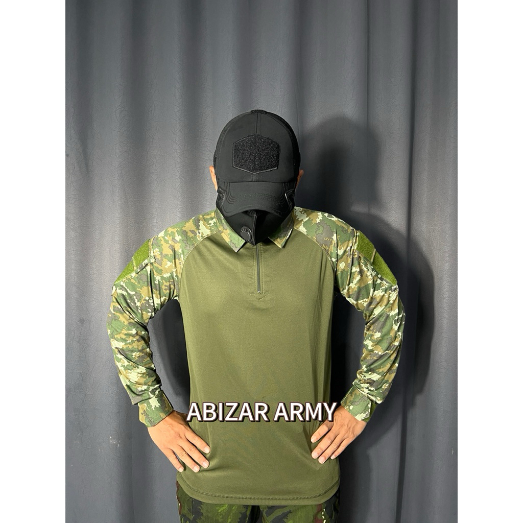 BDU DRYFIT LORENG SAGE GREEN /BDU DRYFIT LORENG TERBARU
