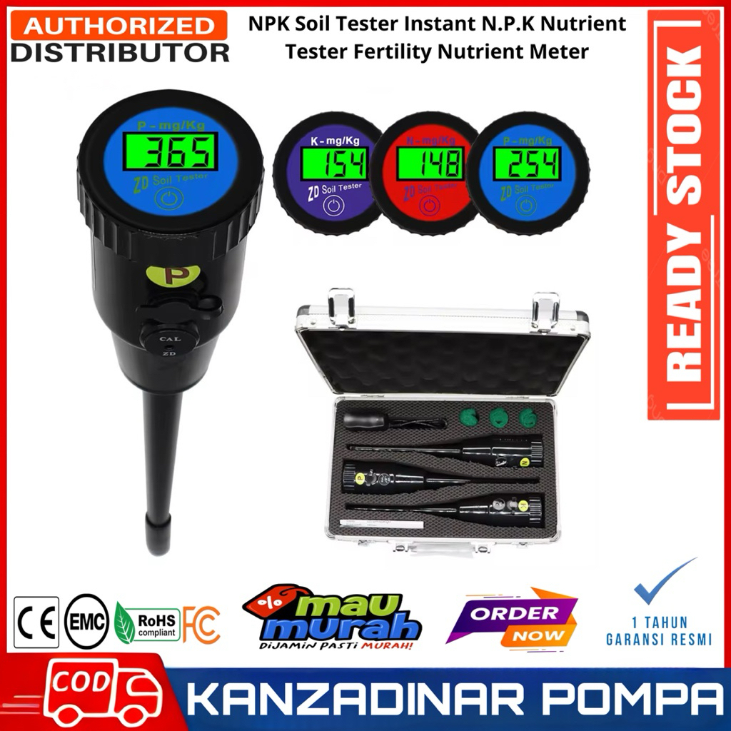 NPK Soil Tester Instant N.P.K Nutrient Tester Fertility Nutrient Meter