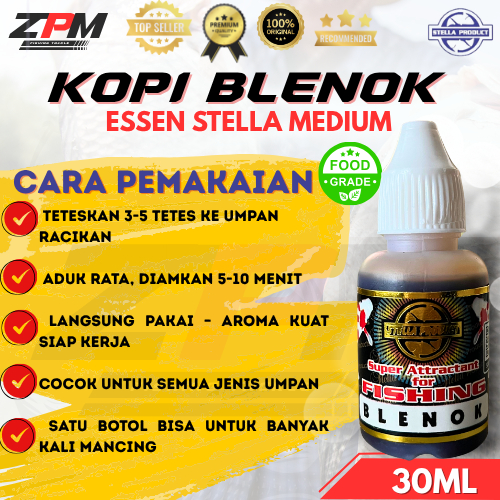 Essen Pancing Stella Kopi Blenok 30ML umpan ikan lele patin bawal mas tombro