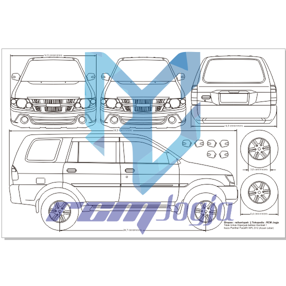 Pola Miniatur Mobil Isuzu Panther LS Turbo