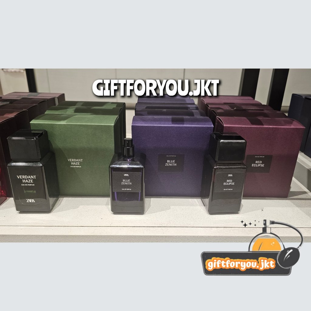 Parfum Zara Blue Zenith / Red Eclipse / Verdant Haze 100 ml EDP Original Man Perfume Pria Cowok Men 