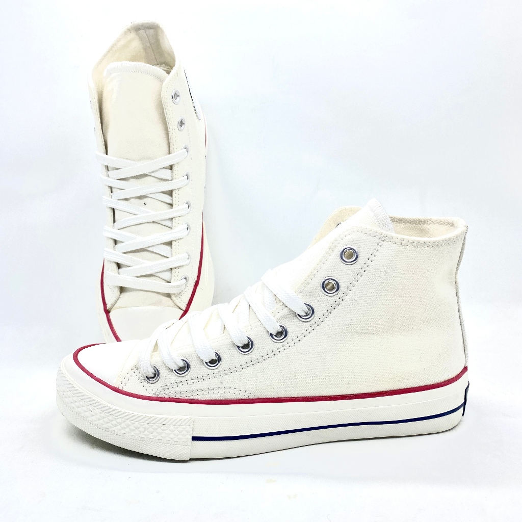 Morebius sepatu wanita / pria snikers putih tinggi