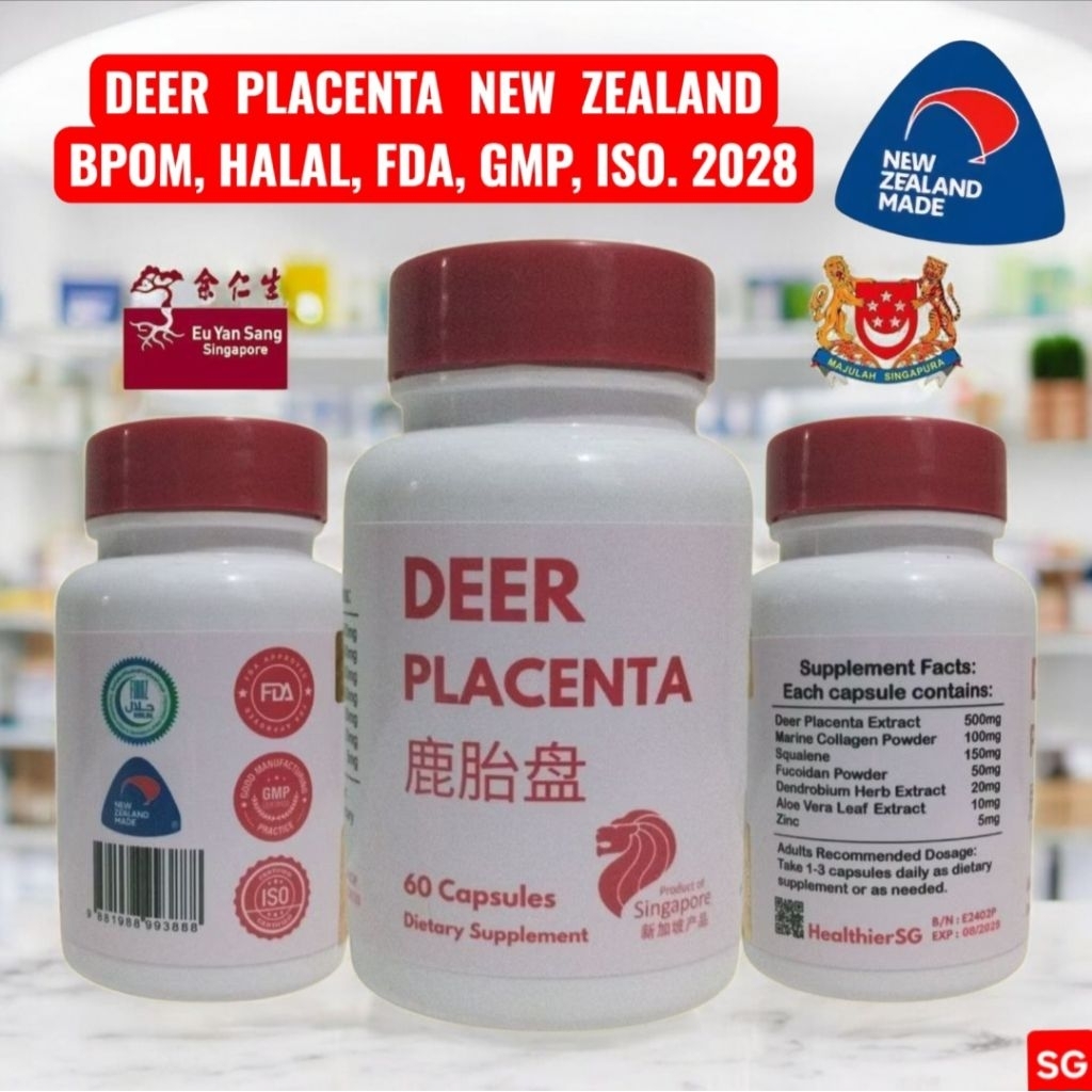 DEER PLACENTA NEW ZEALAND PLASENTA RUSA EIGHTH EDITION AUTHENTIC HEALTHIERSG