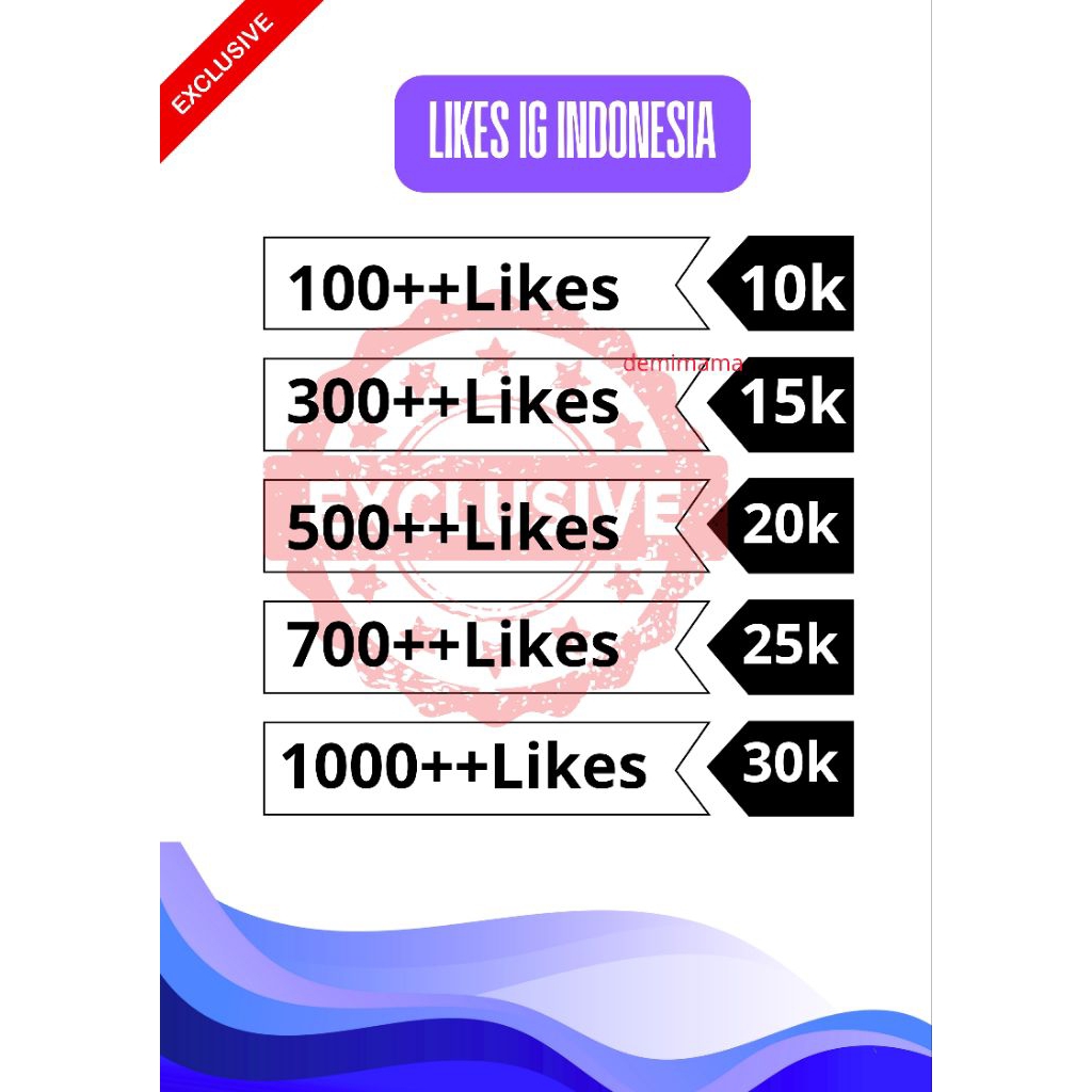 Like Indoensia Exclusive 100 % Permanent