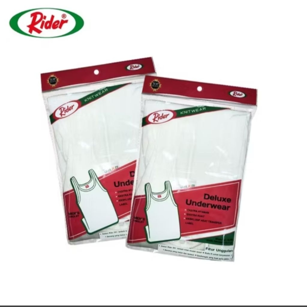 Rider Kaos Singlet Putih Sport Tank Top Kode R123B