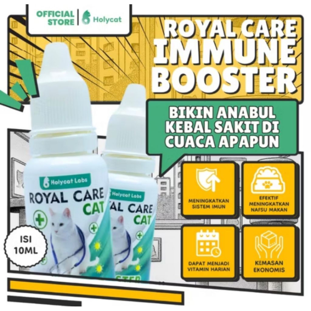 ROYAL CARE IMUN BOOSTER KUNCING 100ML NUTRISI IMUN KUCING