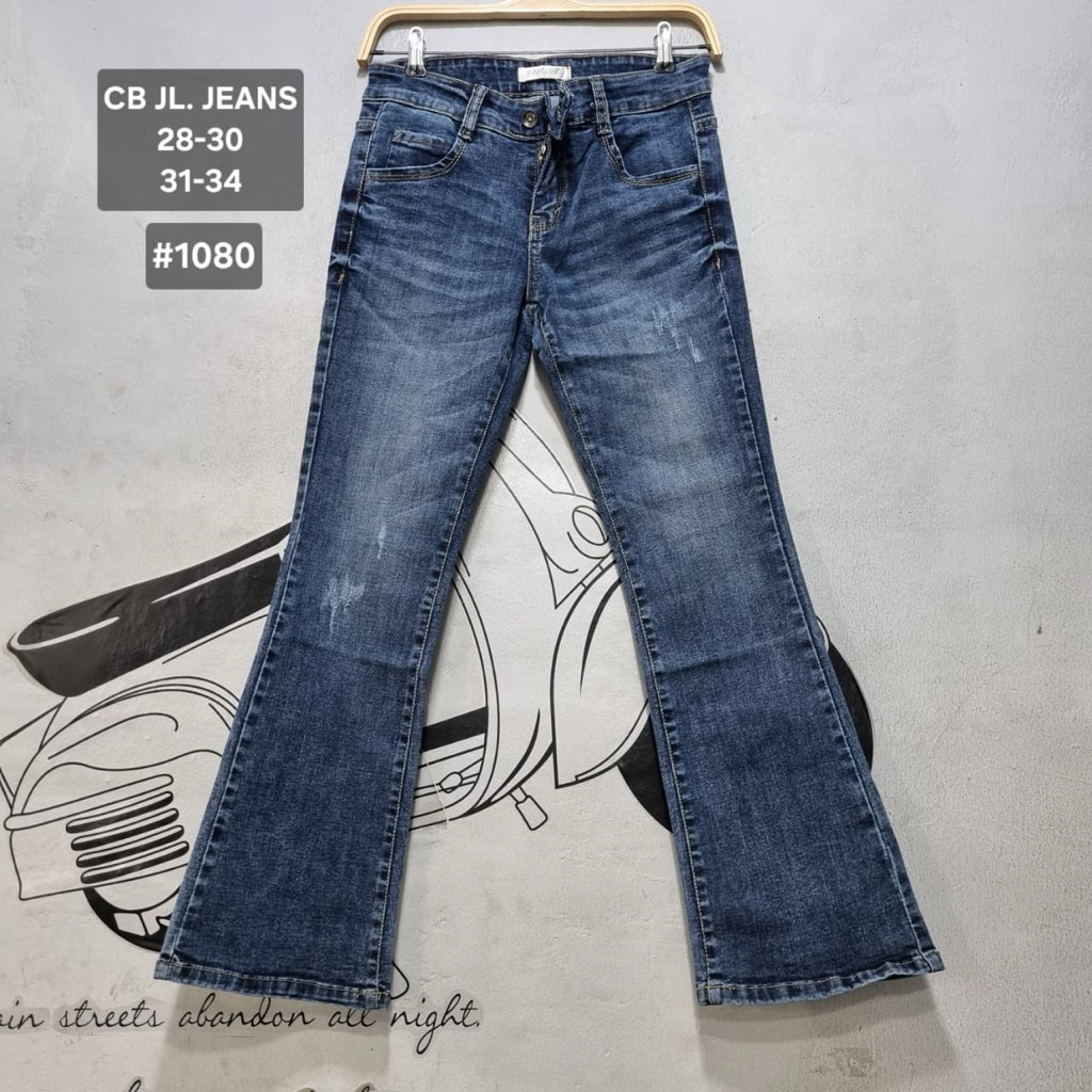 CUTBRAY JEANSLINE RIPPED JEANS-Celana Cutbray7/9 Stretch Wanita Jeansline Jeans