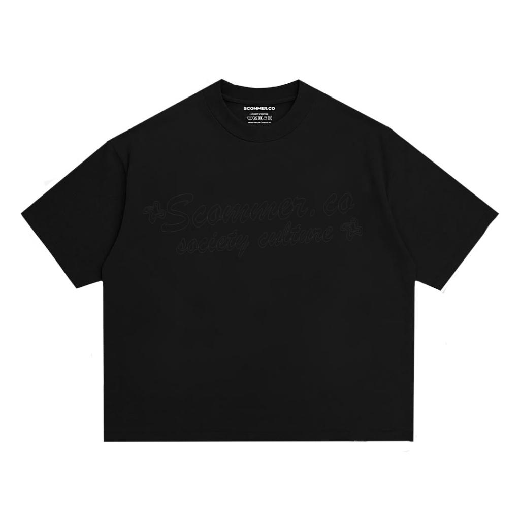 SCOMMER.CO Oversize Boxy S Culture Black