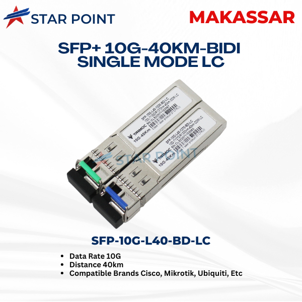 Tarmoc SFP-10G-L40-BD-LC |SFP 10G BIDI 40KM LC SFP+10G 40KM Singlemode