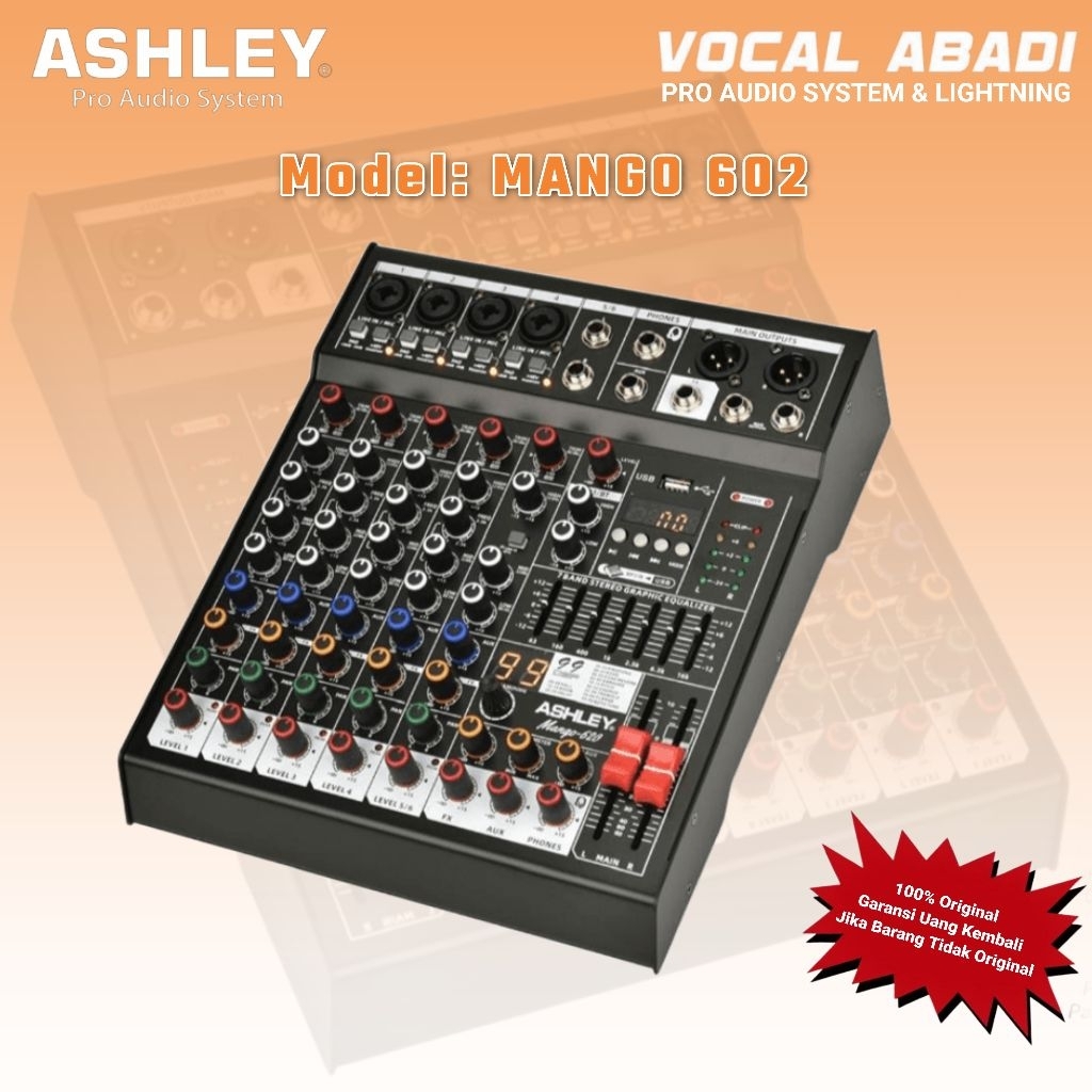 MIXER AUDIO ASHLEY MANGO 602
