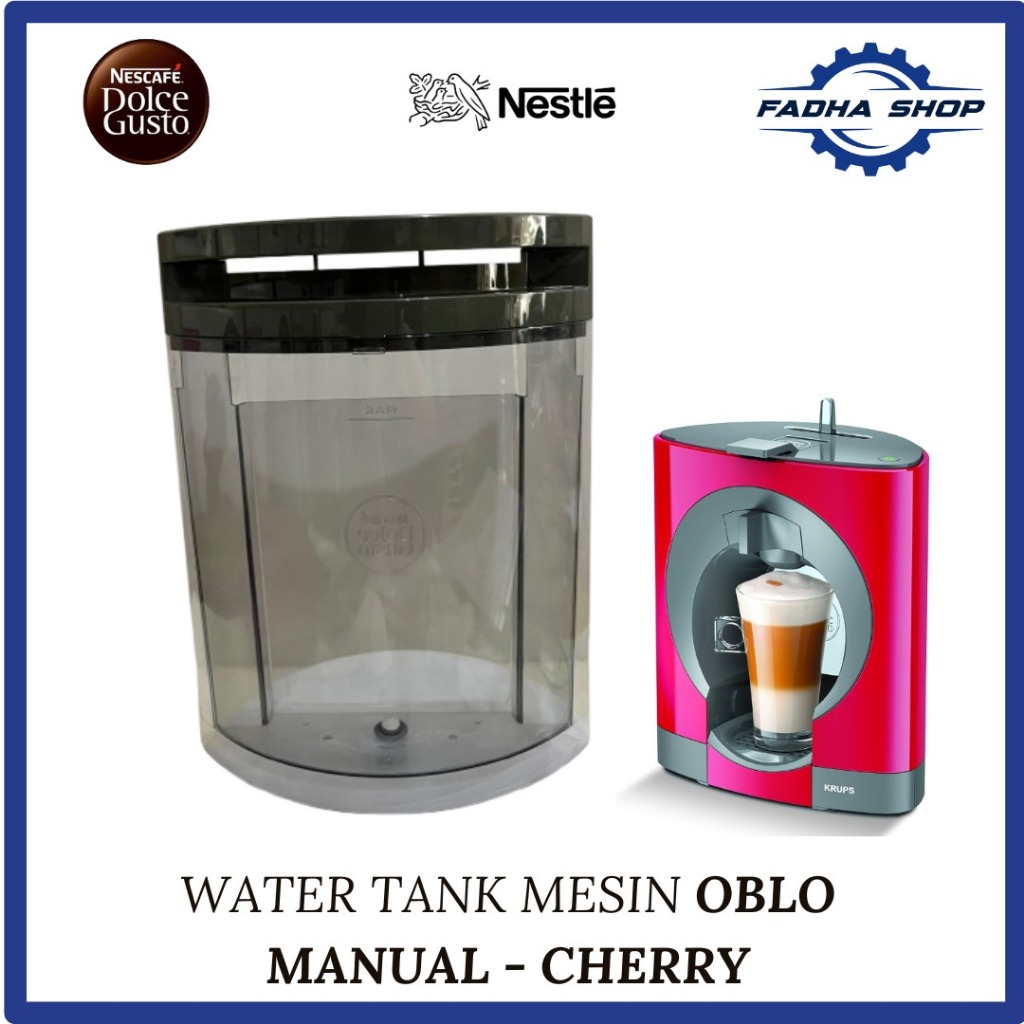 Water Tank Mesin Kopi Oblo - Cherry by Nescafe Dolce Gusto Original Sparepart
