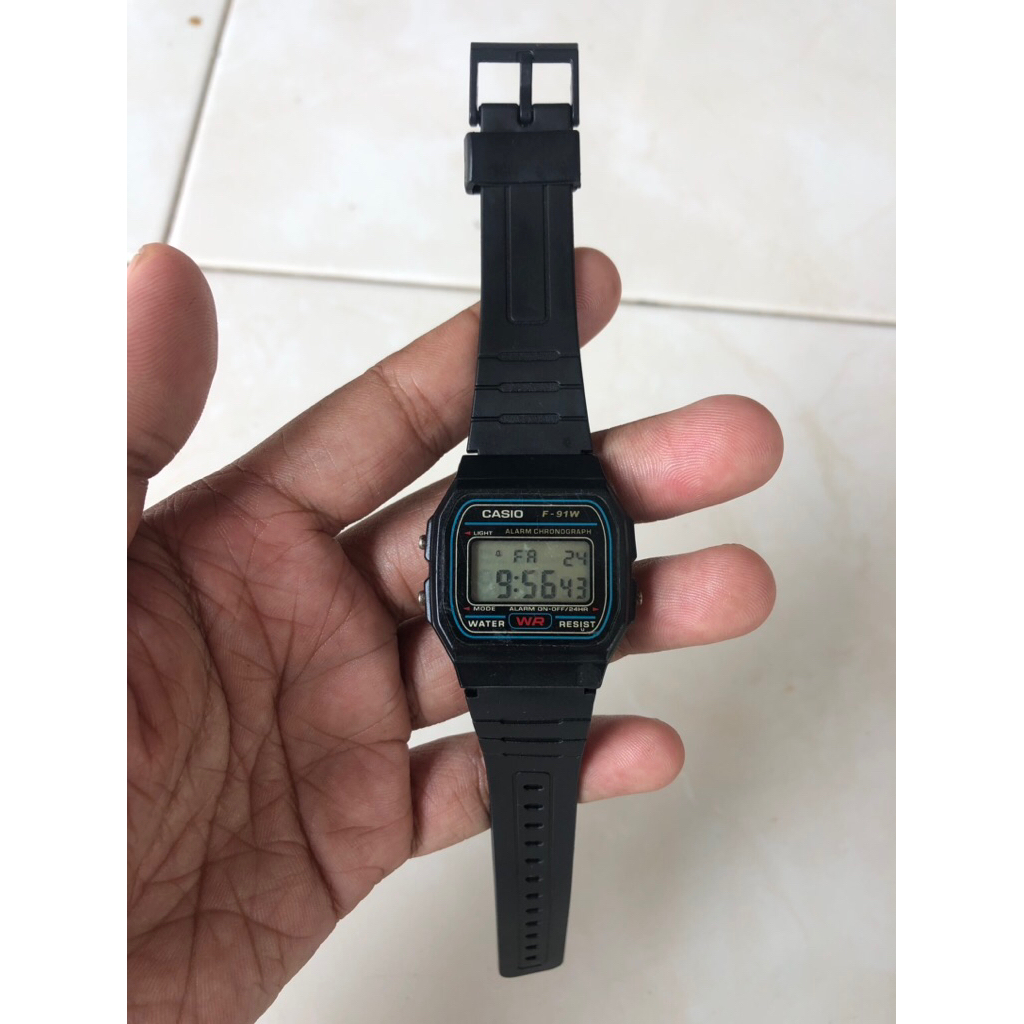Casio F-91w second bekas ada minus dikit tapi aman