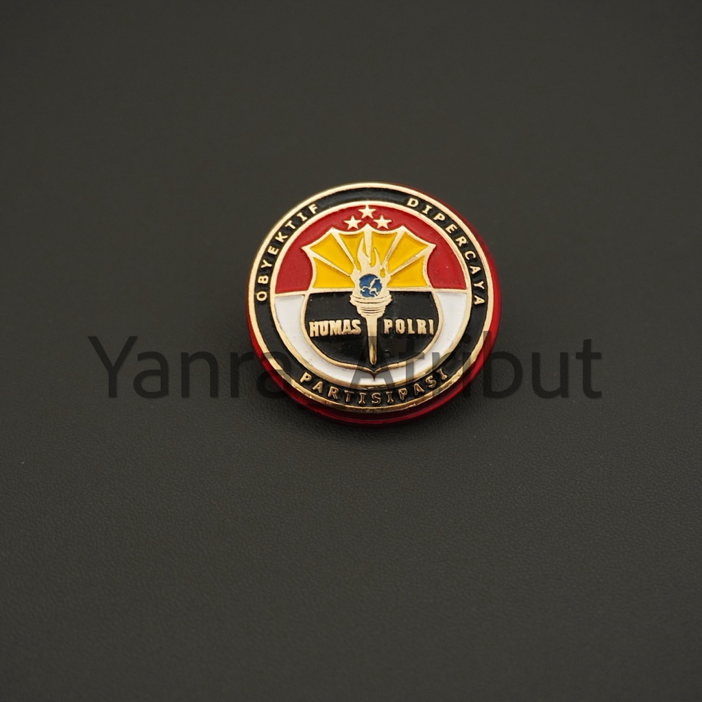 Pin Divis Humas Polri / Brevet Brivet Humas polri Paku Magnet Premium