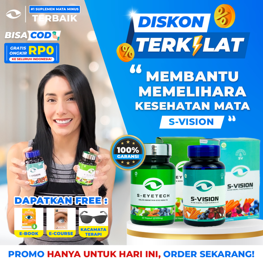 Smart Vision - Paket Silver 60 Kapsul | Vitamin Mata Untuk Atasi Mata Minus, Plus, Silinder Terbaik