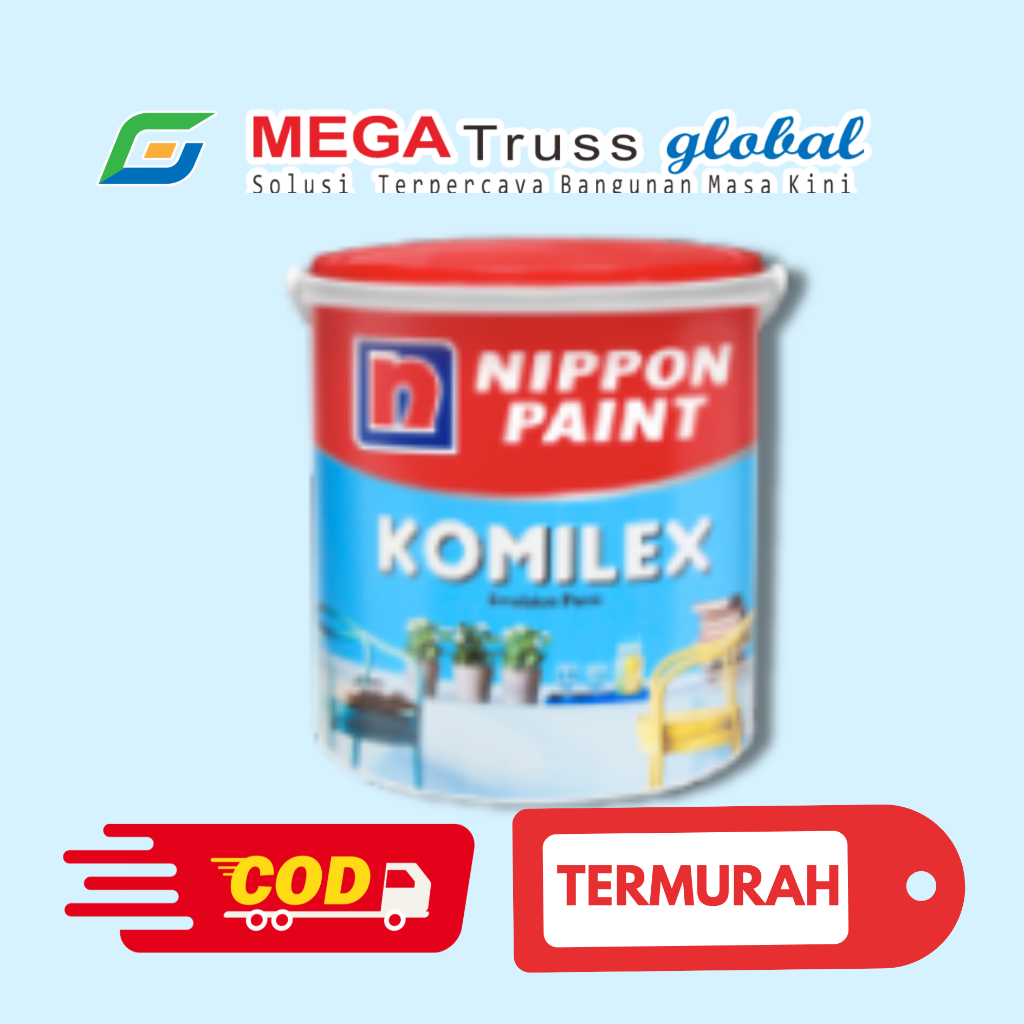 Nippon Paint Komilex 4,5 Kg - Cat Dinding Interior - Cat Tembok untuk Dalam Rumah / rumah bagian dal