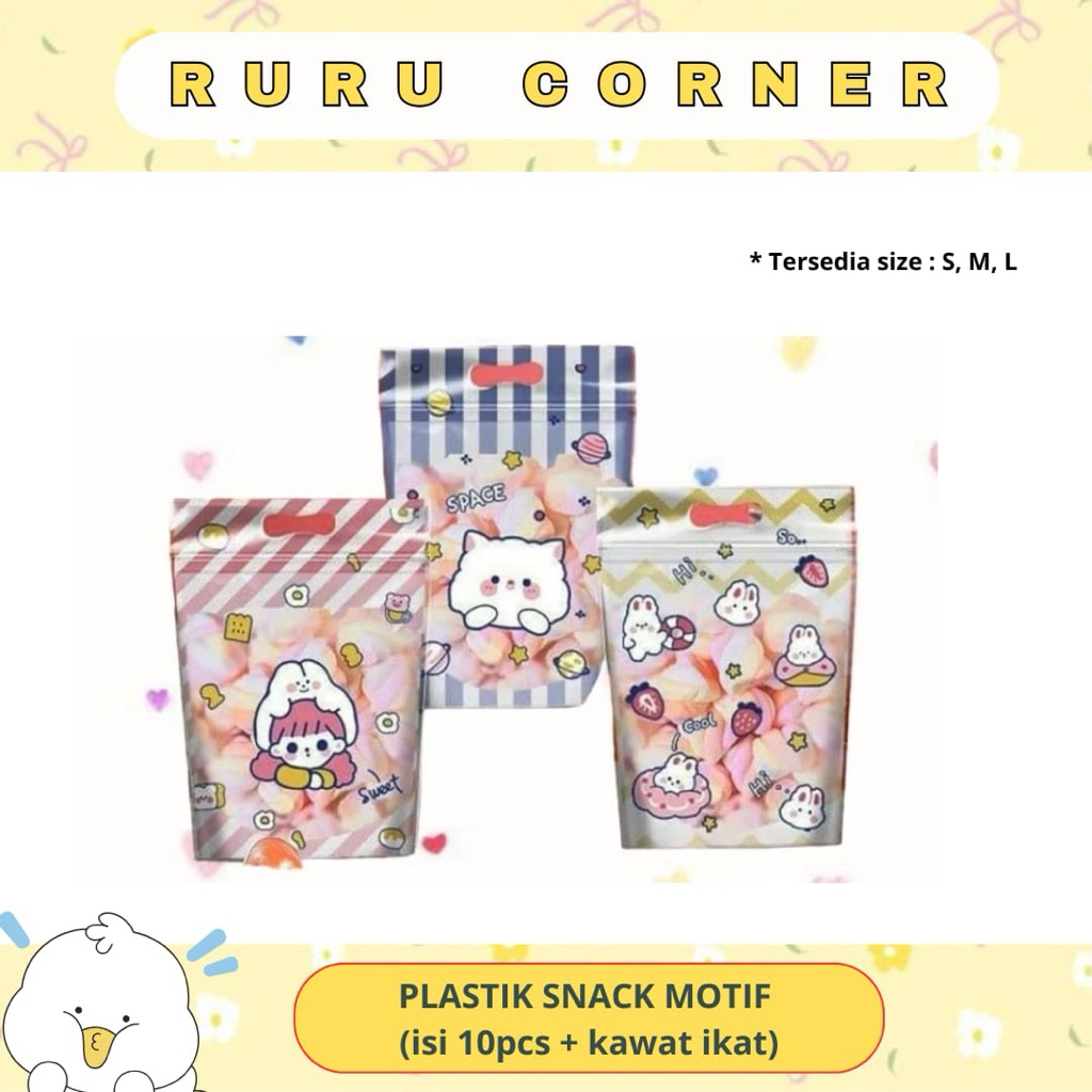 Ziplock Bag Makanan Cookies Lucu / Zipper Lock Makanan Cookies Kue Kering