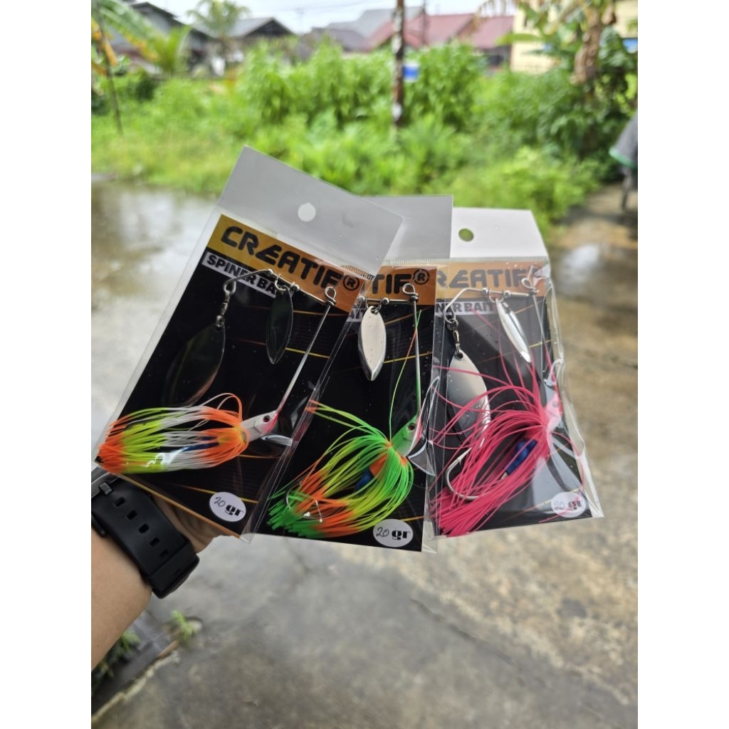 Umpan casting gabus / toman spinner bait creatif 20gr