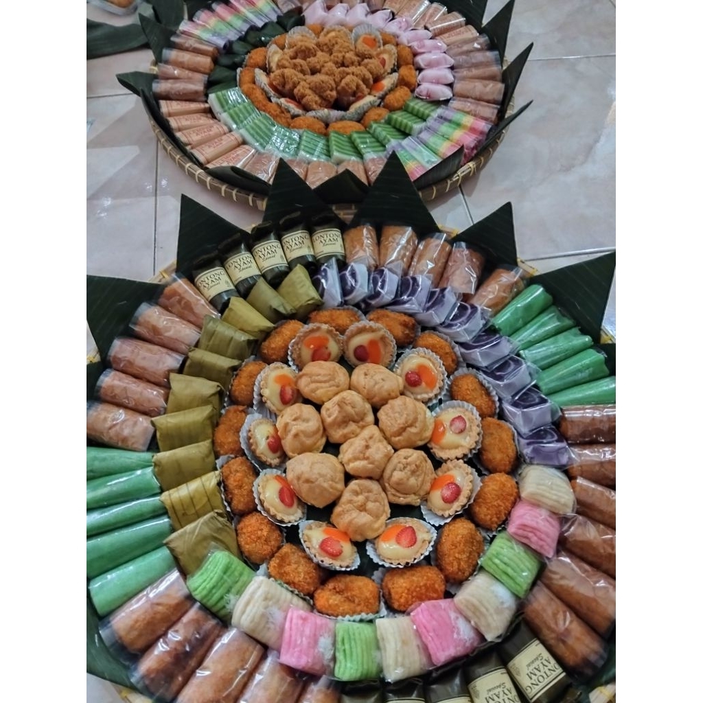 Kue Tampah Hantaran Premium – Kue Basah Enak, Tampilan Elegan, Siap Kirim Kurir Toko