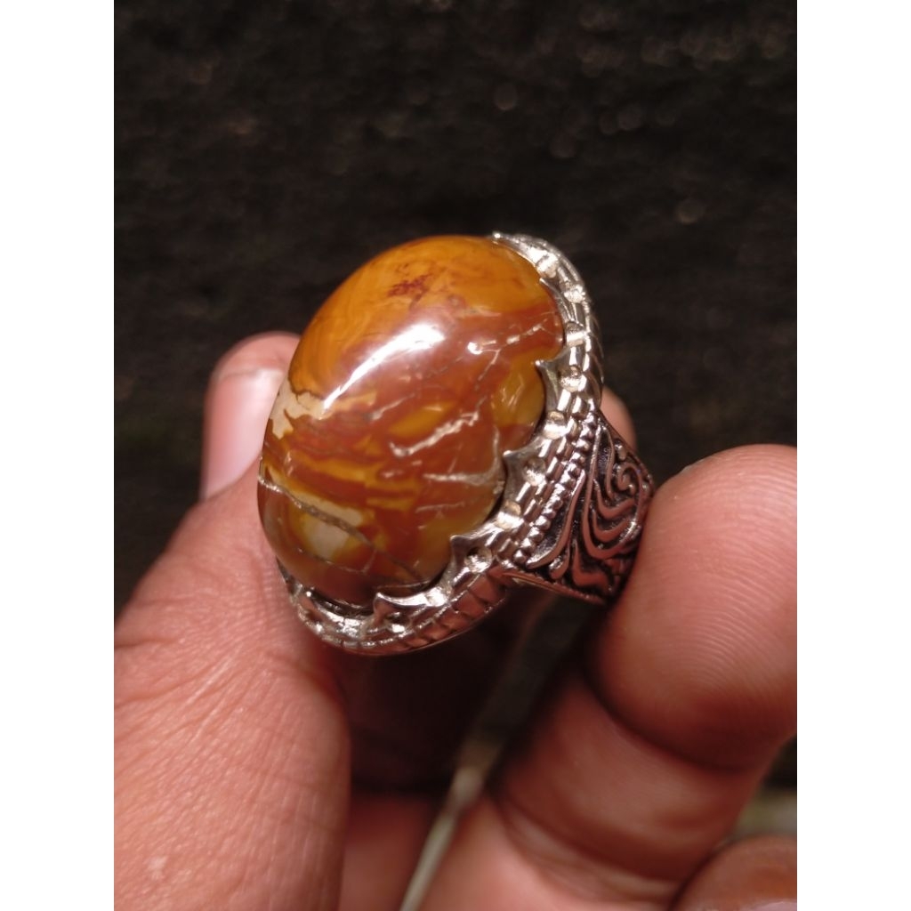 cincin batu natural akik jamal