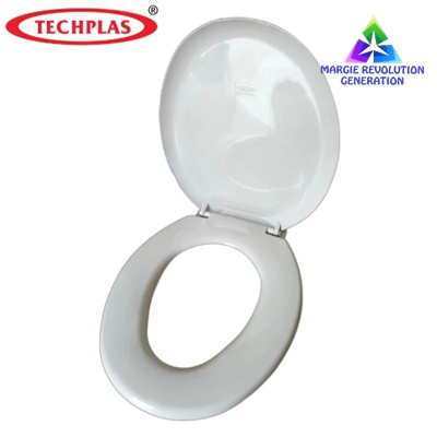 Tutup Closet Duduk Putih Techplas Deluxe Dudukan Tutup Kloset Toilet Seat Cover Closed Dewasa Univer