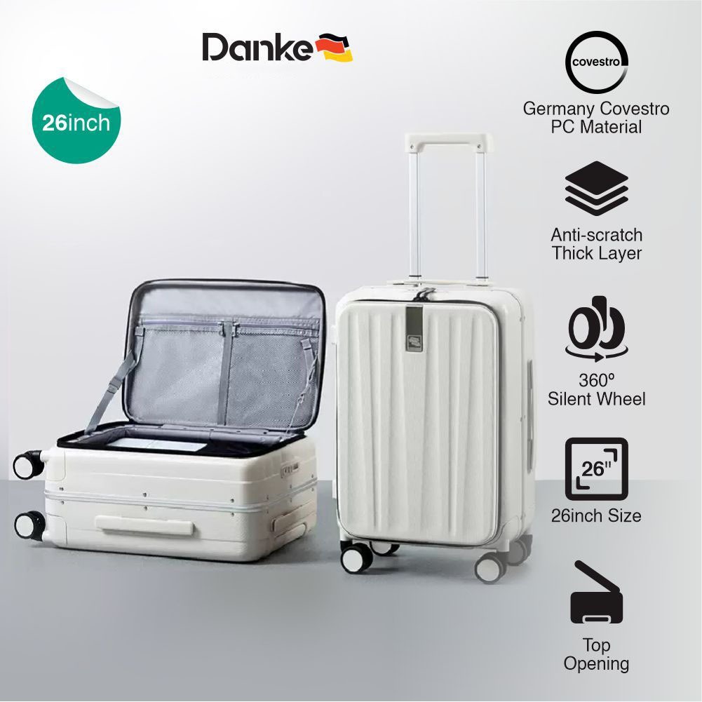 Danke Top Load Signature 26inch H9860-26 - Koper 26in Buka Atas TSA Lock Anti Maling Anti Gores Bare