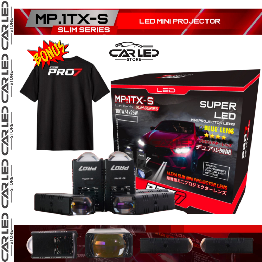 [BONUS KAOS] MINI PROJECTOR PRO7 MP 1TX MP1TXS MP.1TX-S MP 1TX -S SLIM SERIES PRO7 PRO 7 100 WATT