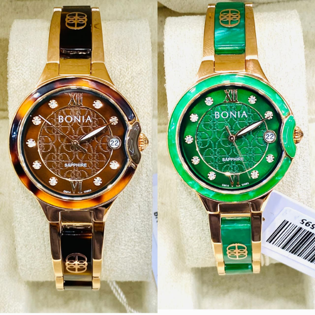 BONIA BNB10860-2545 / BNB10860-2595 CERAMIC SAPPHIRE CRYSTAL | JAM TANGAN WANITA ORIGINAL