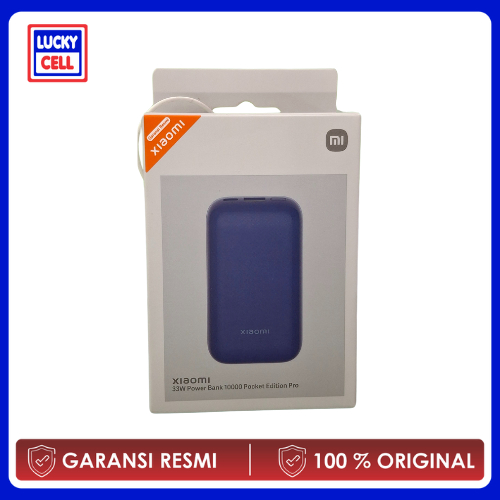 Xiaomi Power Bank 33W 10000mAh Pocket Edition Pro / PowerBank Xiaomi 33W - Original Garansi - Lucky 