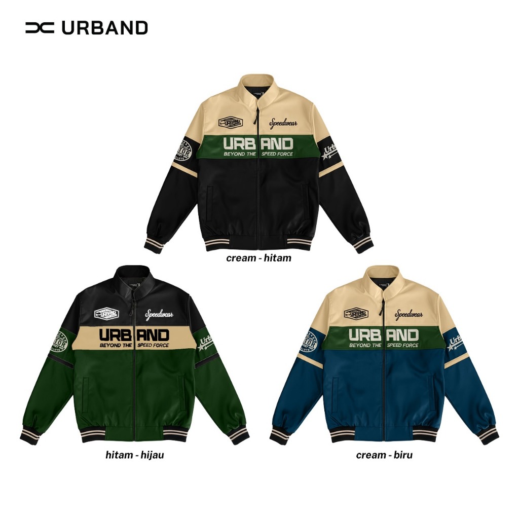 new product x urband absolute jaket nascar kulit sintetis a619