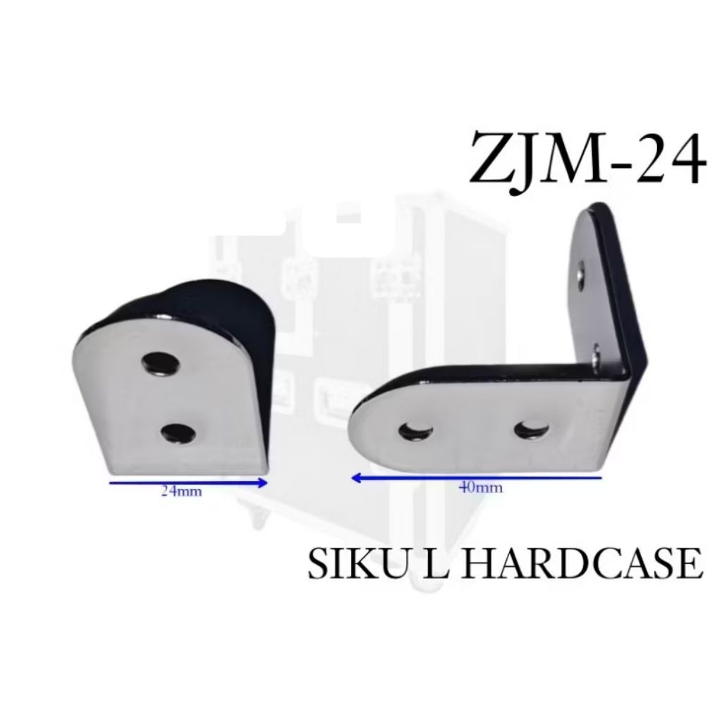 Siku hardcase silver/Siku L box hardcase/Siku hardcase samping L/siku pojok hardcase
