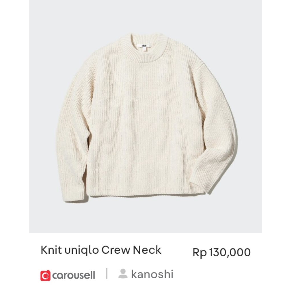 uniqlo knit waffle rajut