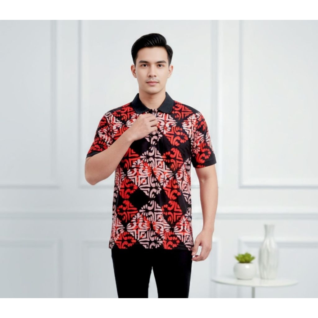 KAOS POLO KERAH BATIK / KAOS POLO KERAH MURAH BATIK KEREN