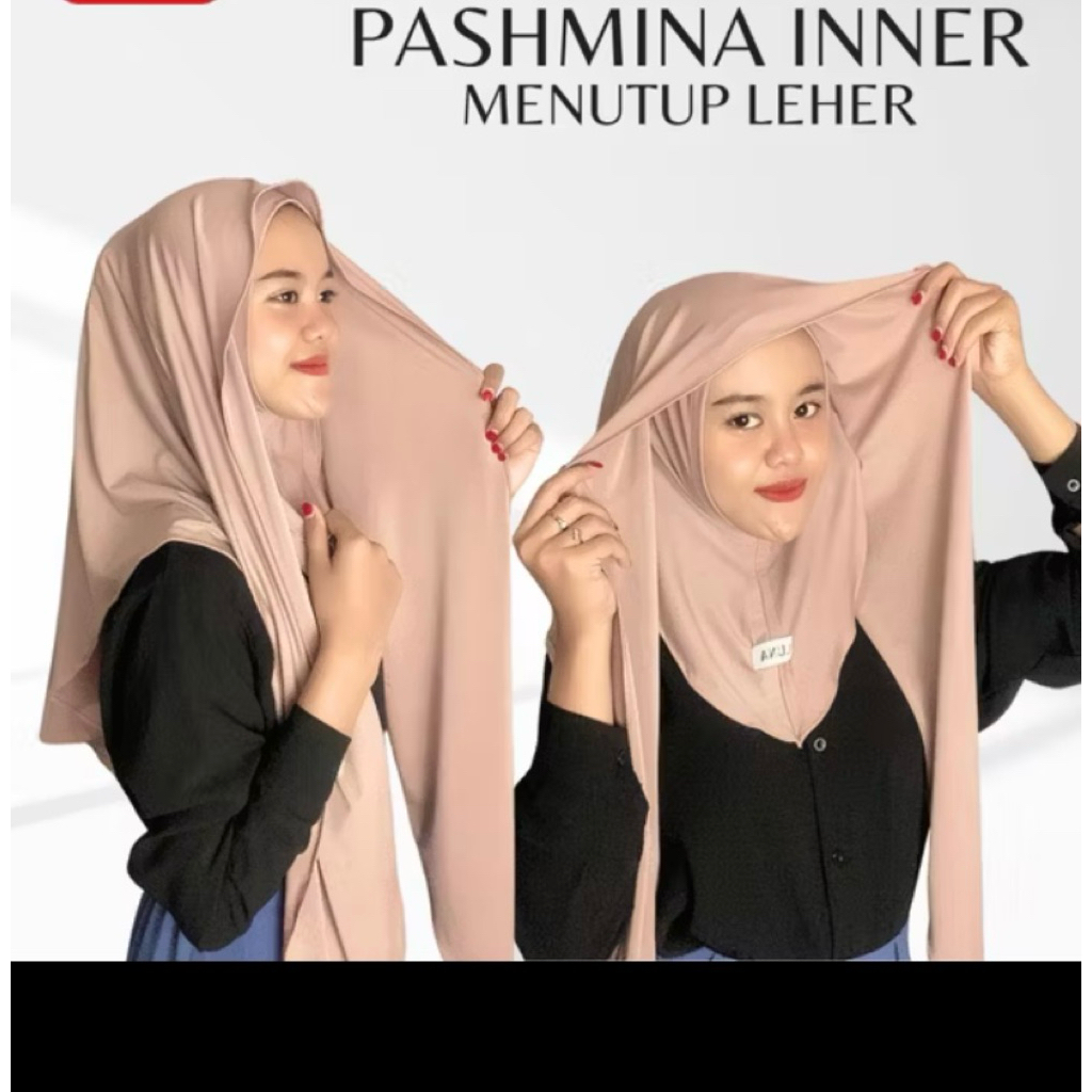 PRELOVED LUNA HIJAB - Pashmina Inner Menutup Leher Hijab Pashmina Inner Ninja Pashmina Inner Mleyot