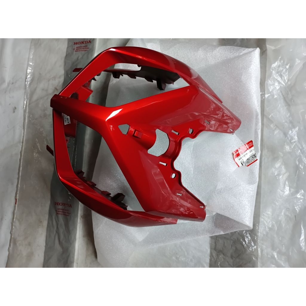Cover Panel Lampu depan Honda VARIO TECHNO 110 Karbu lama Merah maroon Original baru AHM 64301-KVB-N