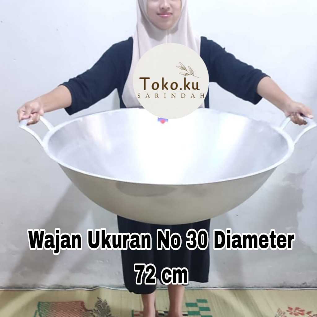Wajan Katel Super Jumbo No.30 No.28 No.26 No.24 No.22 No.20 No18 Bahan Alumunium Tebal Kuat Terjamin