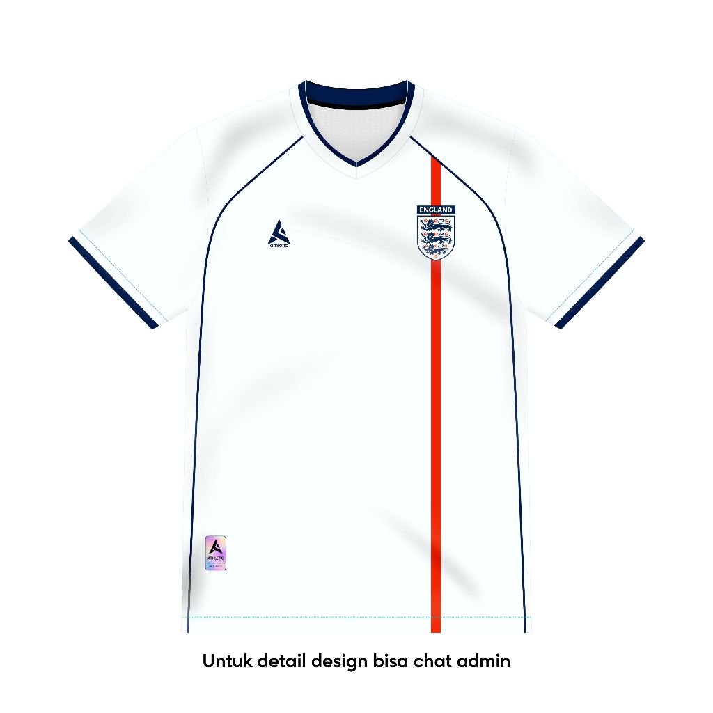 ATHLETIC SPORTWEAR - Jersey Bola Fantasy England Home 2002-2003 Fullprinting Casual - Atasan