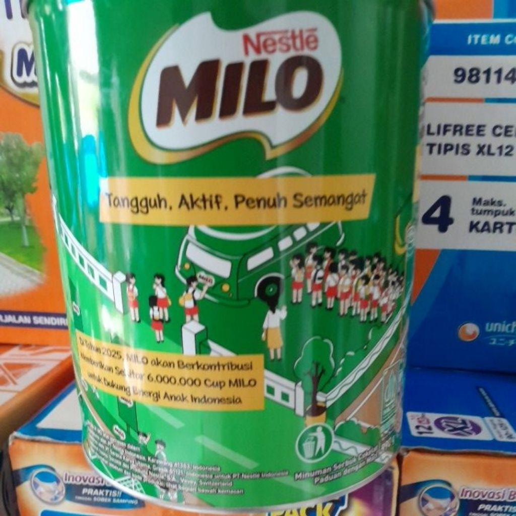 Milo Active Go 990 gr Minuman Bubuk Coklat Kemasan Kaleng