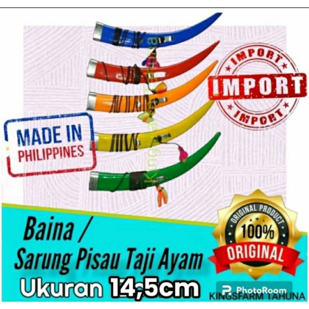 Sarung Taji Ayam Pisau Ukuran Spesial 14,5cm baina