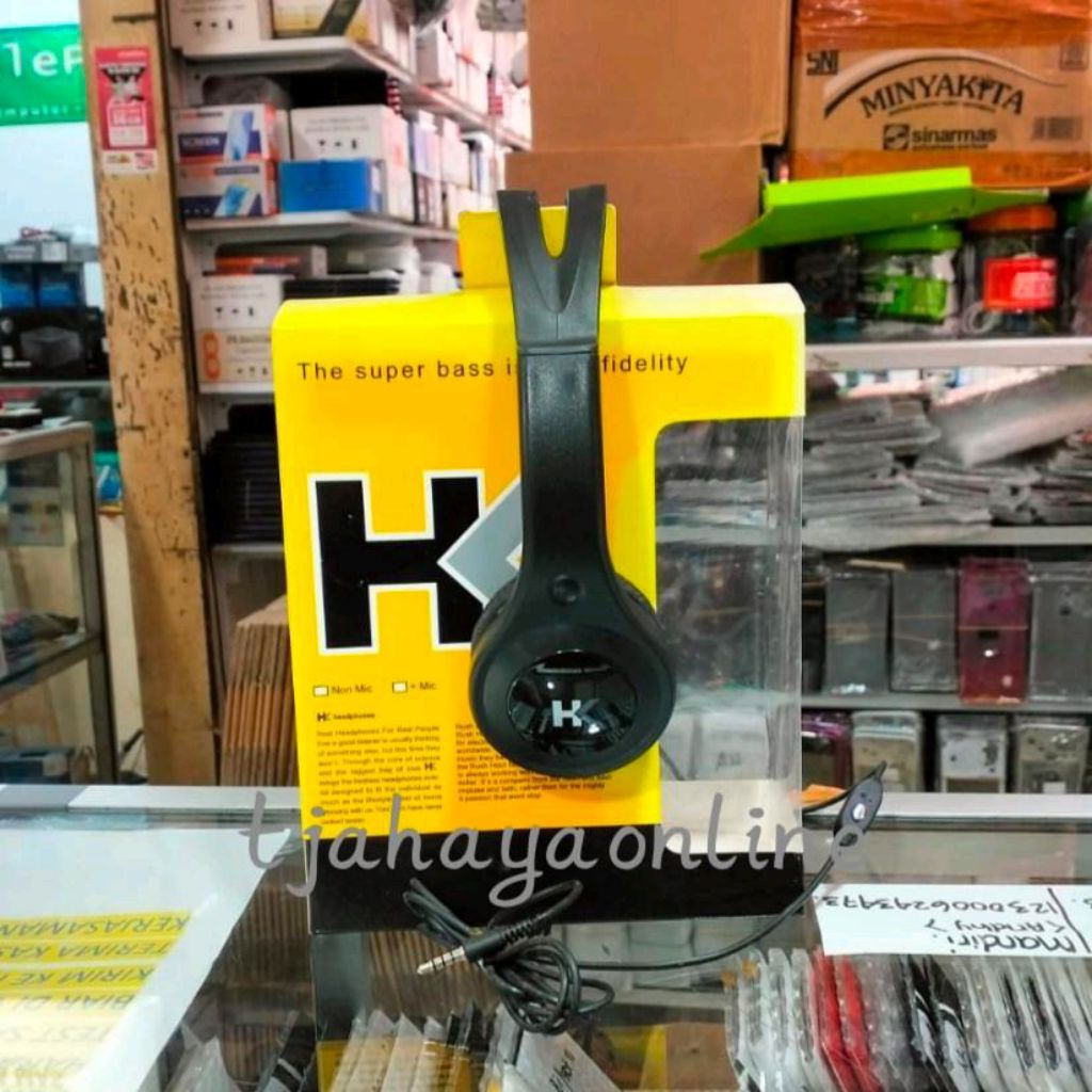 Headset HK DJ Bando Besar With Mic Extreme Bass Headphone
