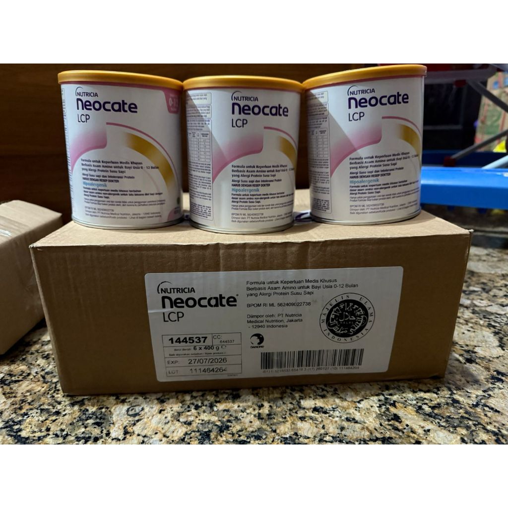 Neocate LCP & Junior 400gr Susu Formula FREE BUBBLE