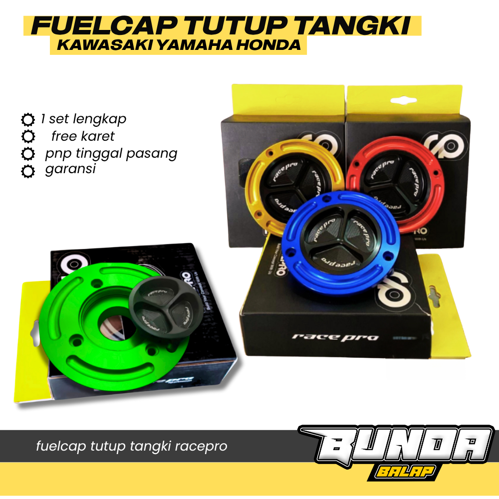 FUEL CAP NINJA 250 Tutup Tengky RACEPRO NEW NINJA 250 Fi OLD FUEL CAP ZX NINJA150 250 KARBU CNC