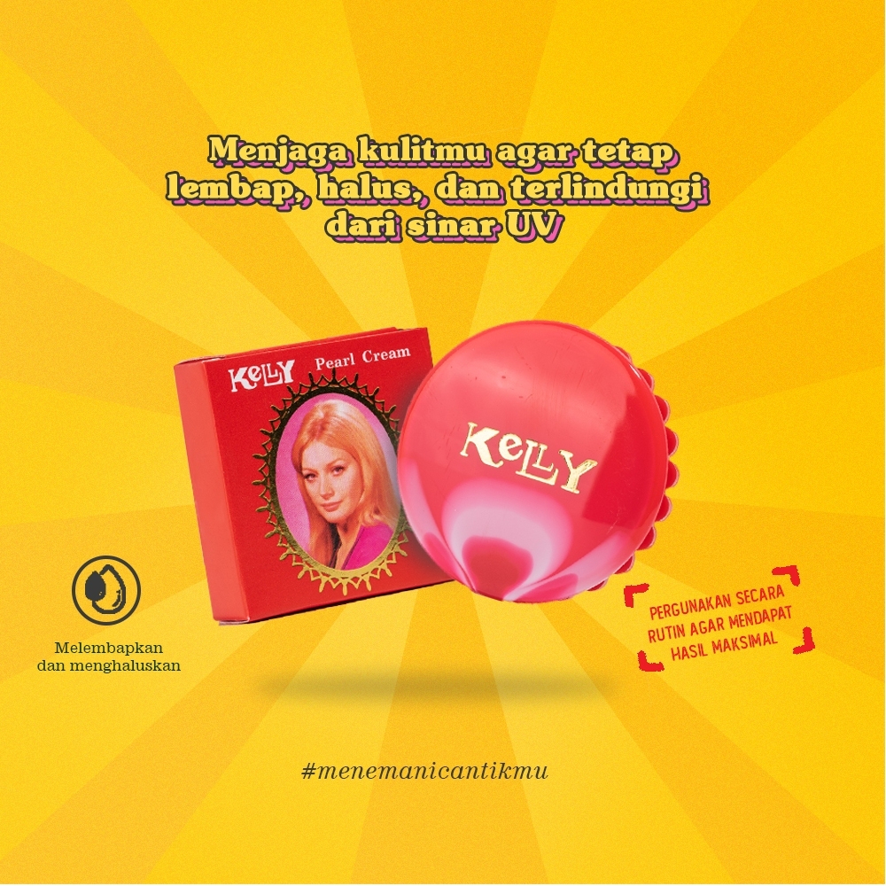 KELLY Pearl Cream / 15GR ORIGINAL / KELLY PEARL CREAM | Krim Wajah | Sudah BPOM