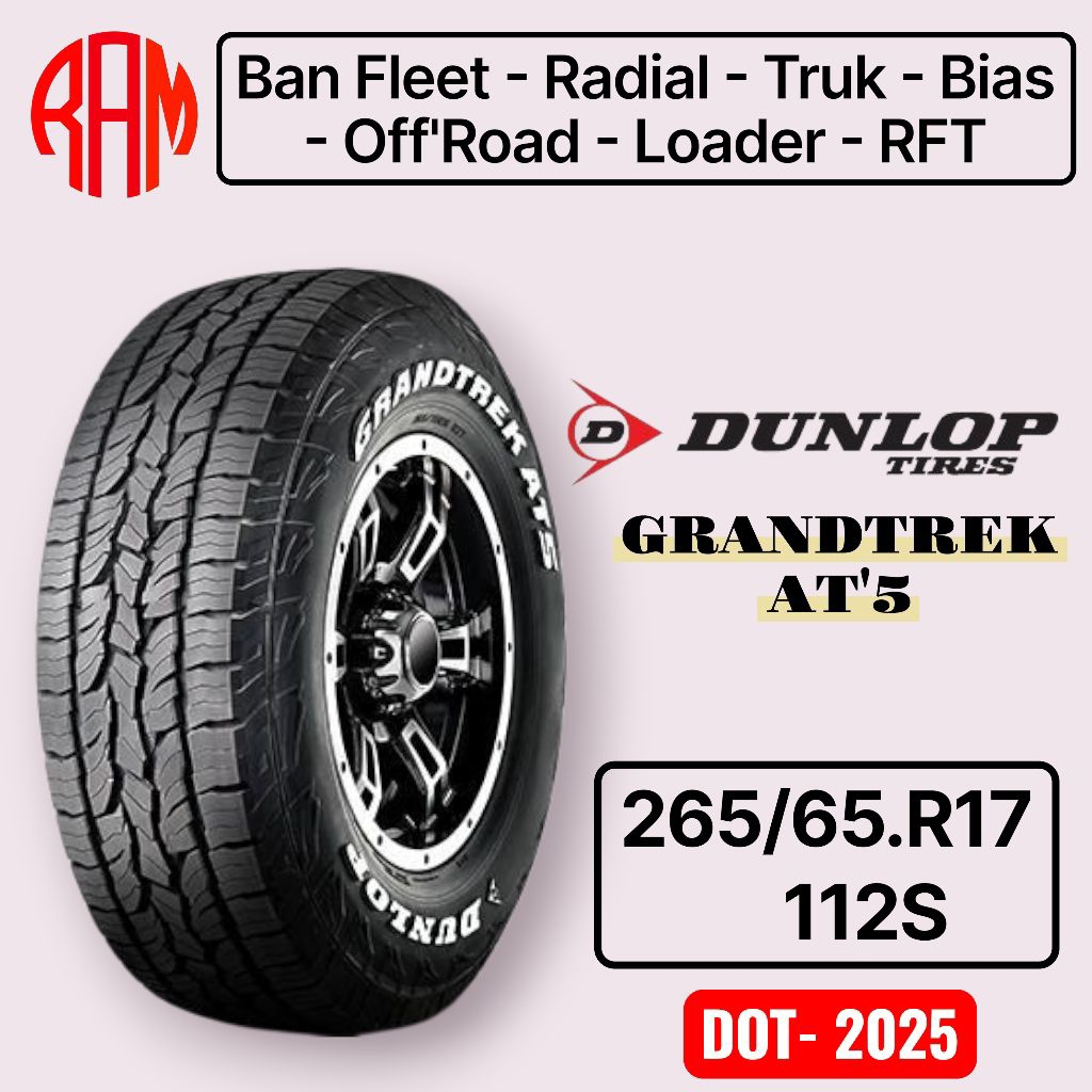 Ban Mobil Dunlop Grandtrek AT5 265/65.R17 112S