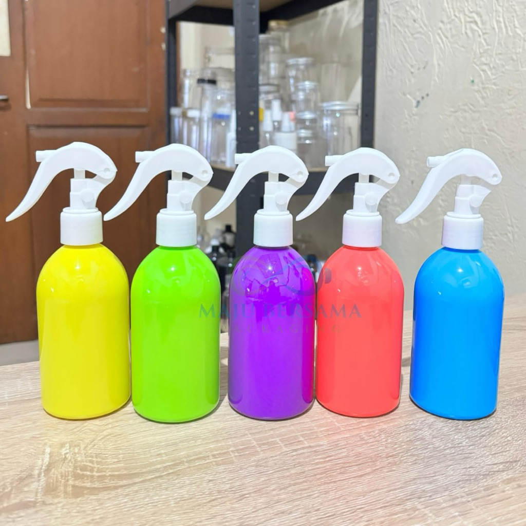 Botol 250ml oval Spray trigger Putih / Botol Spray Trigger Kosmetik / Botol Spray Komsetik / Botol 2