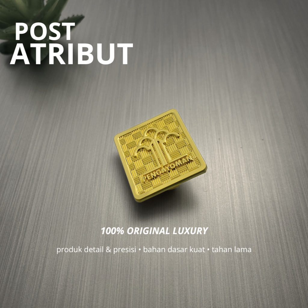100% LUXURY Pin Pengayoman / Luxury Brevet Pengayoman / Pin Luxury / Atribut Kemenkumham / Atribut K